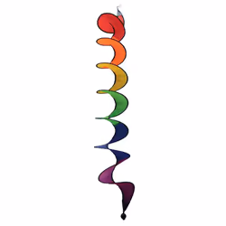 Rhombus Jeu de vent en losange Spirale L, Moulin à vent unique, Multicolore, Nylon, 1 pièce(s)