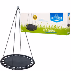 Outdoor Play Balançoire Filet 100cm, Noir, 100 kg, 3 an(s), Acier, Boîte, Chine