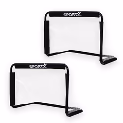 SportX Football goal set Enfants Autonome/Fixé au, Enfants, Autonome/Fixé au plancher, Noir, Métal, Noir, Chine