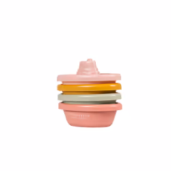 Rubo Toys Little Dutch Bateaux de Bain à Empiler Rose