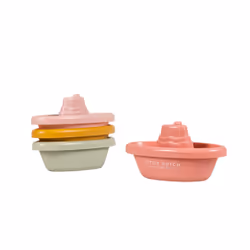 Rubo Toys Little Dutch Bateaux de Bain à Empiler Rose