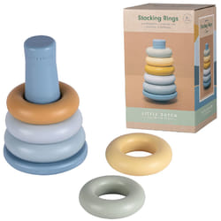 Rubo Toys Little Dutch Anneaux à empiler Bleu