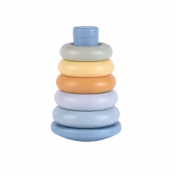 Rubo Toys Little Dutch Anneaux à empiler Bleu
