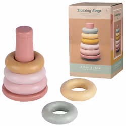 Rubo Toys Little Dutch Anneaux à empiler Rose, 0,5 an(s), Plastique, Multicolore