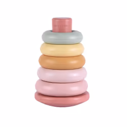 Rubo Toys Little Dutch Anneaux à empiler Rose