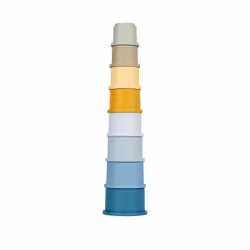 Rubo Toys Little Dutch Gobelets à Empiler bleu