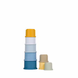 Rubo Toys Little Dutch Gobelets à Empiler bleu