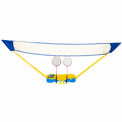 SportX Badminton Net Set in Case Plastique Multico