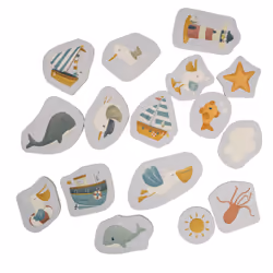 Rubo Toys Little Dutch Chiffres de Mousse de Bain Sailors B