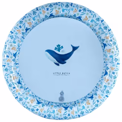 Little Dutch Ocean Dreams Piscine Bleu 80cm, Bleu, Bouée à chevaucher, Motif, Plastique, 2 an(s), Garçon/Fille