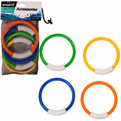 SportX Anneau de Plongée 4 Pcs, Anneau de plongée, 3 an(s), Multicolore