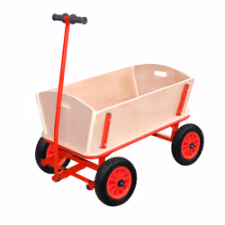Outdoor Wagon Naturel, 4 roue(s), Noir