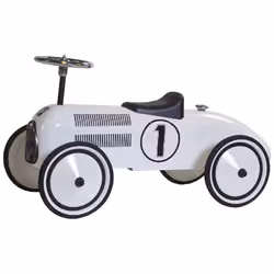 Retro Roller Voiture Lewis, 2 an(s), 4 roue(s), Métal, Blanc