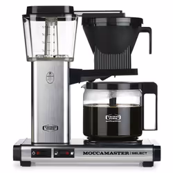 Moccamaster KBG 741, Machine à café filtre, 1,25 L, 1520 W, Noir, Acier inoxydable