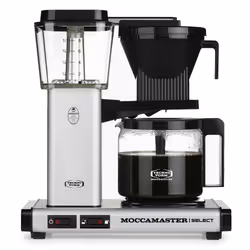 Moccamaster KBG 741, Machine à café filtre, 1,25 L, 1520 W, Noir, Acier inoxydable