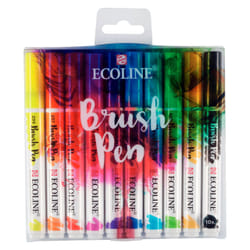 Talens Ecoline marqueur 10 pièce(s) Bleu, Vert, Orange, Rose, Rouge, Jaune