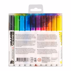 Talens Ecoline marqueur 10 pièce(s) Bleu, Vert, Orange, Rose, Rouge, Jaune