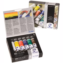 Van Gogh 02821406, Bleu, Vert, Rouge, Umbra, Blanc, Jaune, 20 ml, 105 - 268 - 393 - 512 - 619 - 409, Tube, Boîte en carton, 6 ...