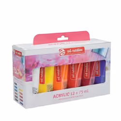 Talens 3582812M, Multicolore, Peinture acrylique, Liquide, 75 ml, 12 pièce(s)