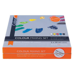 5 tubes de peinture à lhuile - Couleurs primaires - Diluable à leau - Cobra