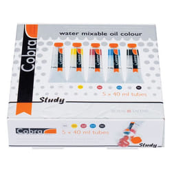 Coffret de 5 tubes de peinture à lhuile 40ml Cobra Study