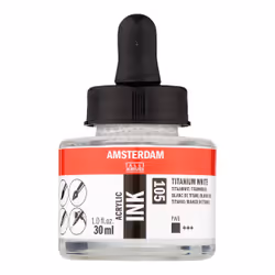 Amsterdam 17201050, Blanc, 30 ml, 1 pièce(s), Titanium White