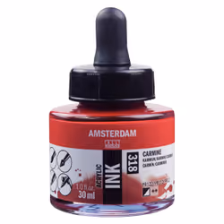 Amsterdam 17203180, Rouge, 30 ml, 1 pièce(s), Carmine