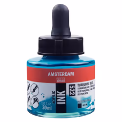 Amsterdam 17205220, Bleu, Turquoise, 30 ml, 1 pièce(s), Turquoise Blue
