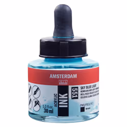 Amsterdam 17205510, Bleu, 30 ml, 1 pièce(s), Sky Blue Light