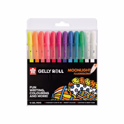 Sakura POXPGBMOO12, Stylos à encre gel avec bouchon, Multicolore, Multicolore, Plastique, Fin, Rond