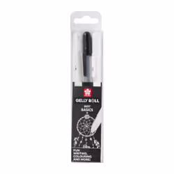Sakura Gelly Roll, Stylos à encre gel avec bouchon, Noir, Blanc, Blanc, Rond, Ampoule, 3 pièce(s)