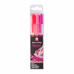 Sakura Moonlight Sweets, Stylos à encre gel avec bouchon, Rose, Violet, Rose, Multicolore, Plastique, Rond, 0,5 mm