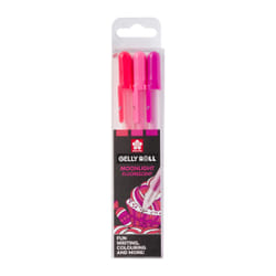 Sakura Moonlight Sweets Stylos à encre gel avec bouchon Rose, Violet, Rose 3 pièce(s)