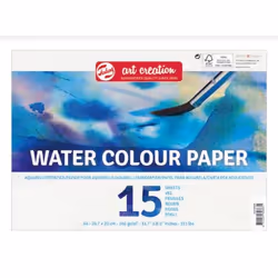 Talens 9317001M, papier d'art, 240 g/m², 15 feuilles