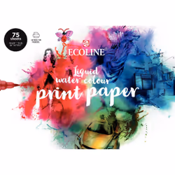 Talens 91580002, Impression à jet d'encre, A4 (210x297 mm), 75 feuilles, 150 g/m², Blanc