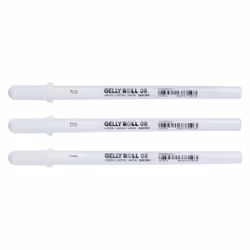 Sakura Gelly Roll Stylos à encre gel avec bouchon Multicolore Blanc 3 pièce(s)
