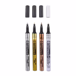 Sakura POXPMKA4 stylo-feutre Fin Cuivre, Or, Argent, Blanc 4 pièce(s)