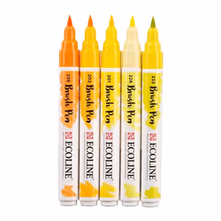 Talens Ecoline marqueur 5 pièce(s) Orange, Jaune