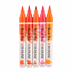 Talens 11509903 marqueur 5 pièce(s) Orange, Rouge