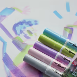 Talens Ecoline marqueur 5 pièce(s) Rose, Bleu, Vert, Gris, Violet