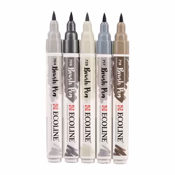 Talens 11509907 marqueur 5 pièce(s) Gris