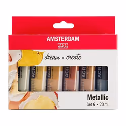 Amsterdam 17820501, Multicolore, Peinture acrylique, Liquide, 6 pièce(s)