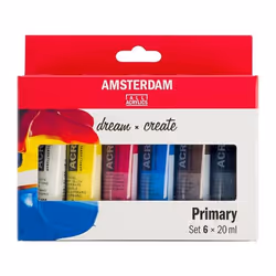 Amsterdam 17820500, Multicolore, Peinture acrylique, Liquide, 6 pièce(s)