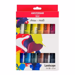 Amsterdam 17820602, Multicolore, Peinture acrylique, Liquide, 12 pièce(s)