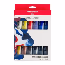 Amsterdam 17820603, Multicolore, Peinture acrylique, Liquide, 12 pièce(s)