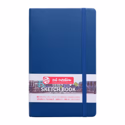 Talens Cahier de Croquis Bleu marine 13 x 21 cm 140 g 80 Feuilles, Monochromatique, Bleu, Marine, 80 feuilles, 140 g/m², Couv ...
