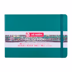 Talens 9314335M, Vert, A5 (148 x 210 mm), 140 g/m², 80 feuilles