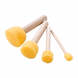 Talens Set de 4 pinceaux éponge