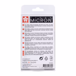Sakura Pigma Micron stylo fin Gris, Gris clair 8 pièce(s)