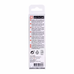 Sakura Pigma Micron 05 stylo fin Noir, Gris 3 pièce(s)